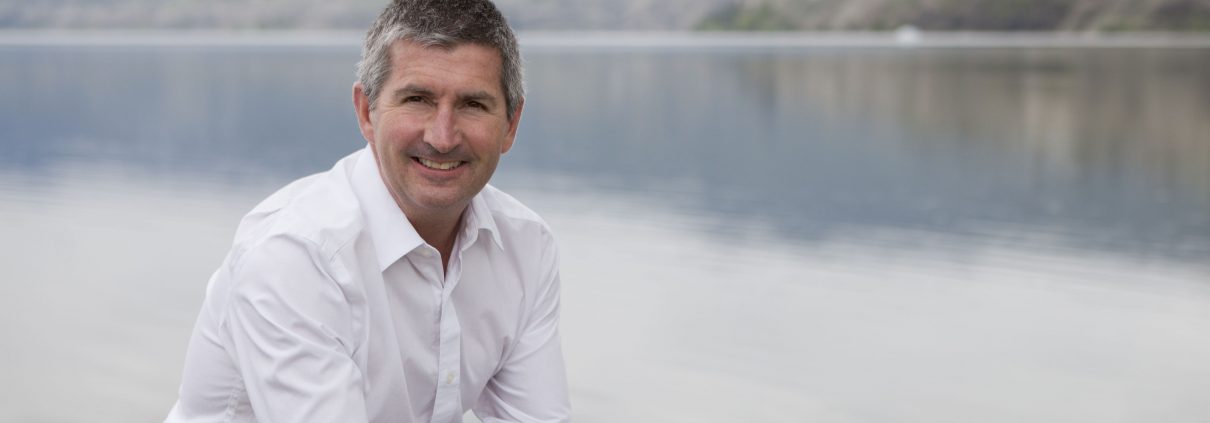 Neil Pearson by the lake in BC